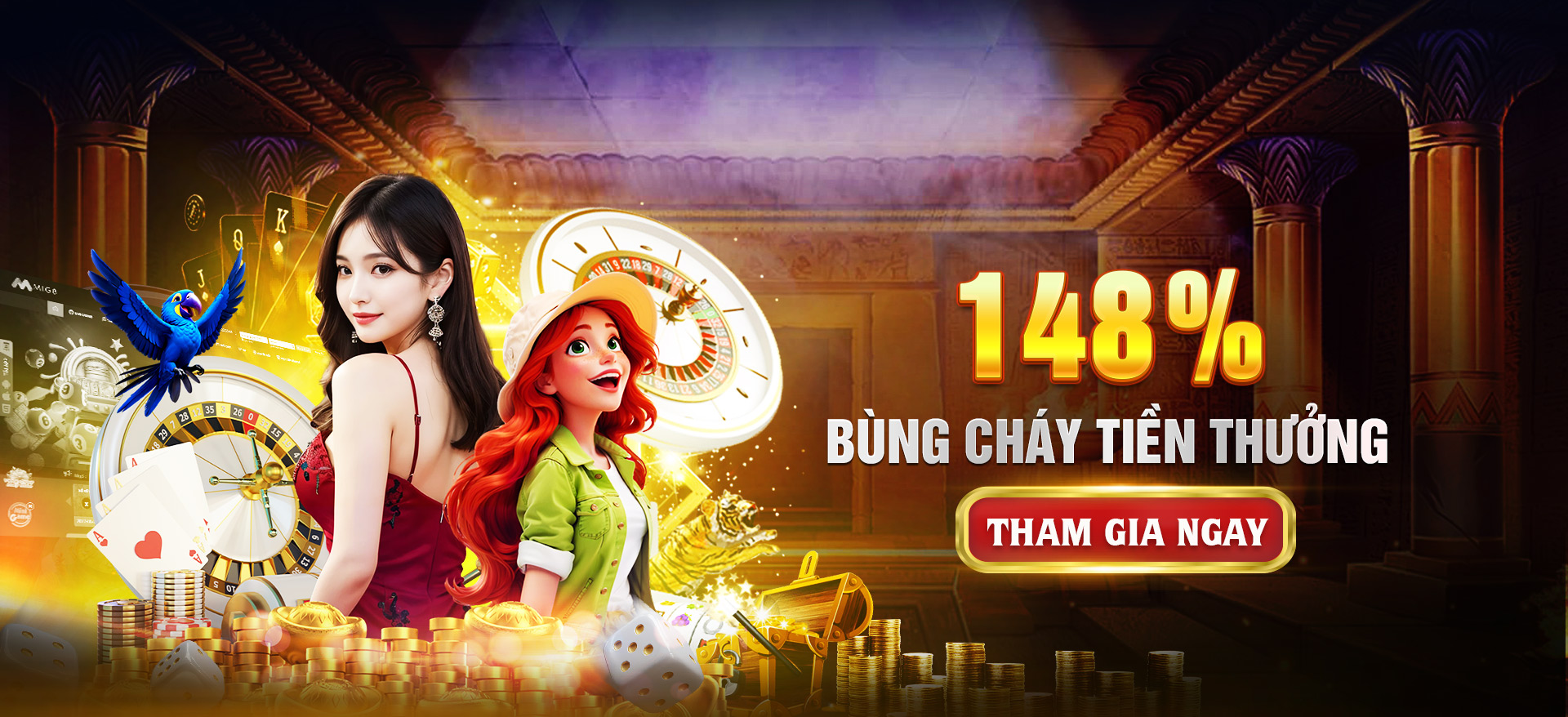 Hình ảnh quảng cáo của mb666 hiển thị nền tảng và các lợi ích